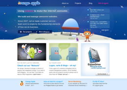 50個藍色風格的網頁設計 激發你的網站設計靈感